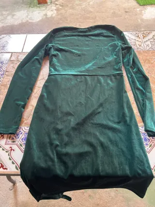 Vestido Terciopelo Verde Talla S