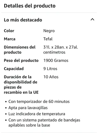 Vaporera Tefal Ultracompacto Nueva