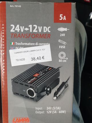 Convertidor de voltaje de 24v  a 12 v