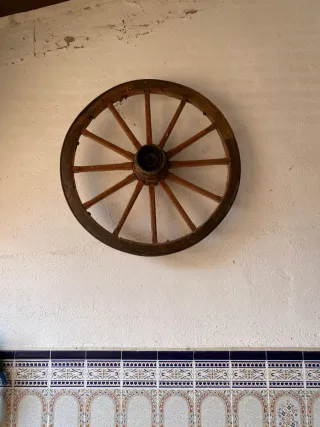 Rueda de carro antigua 1m diámetro