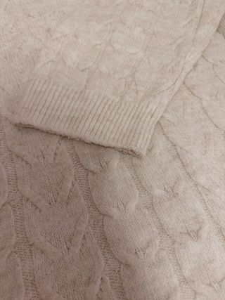Jersey lana cuello vuelto Stradivarius beige