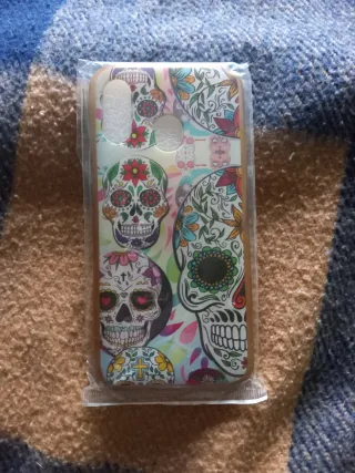Custodia Samsung Galaxy A40 con teschi