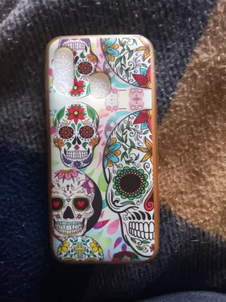 Custodia Samsung Galaxy A40 con teschi
