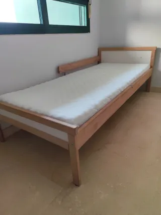 Pack cama Ikea SNIGLAR + colchón + protector