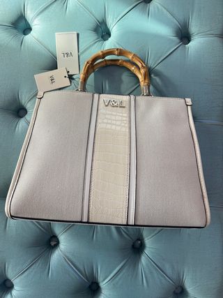 Bolso Victorio & Lucchino Gris y Blanco
