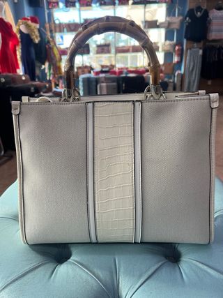 Bolso Victorio & Lucchino Gris y Blanco