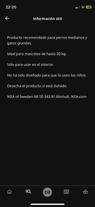 Cama para mascota UTSADD gris claro M