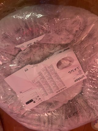 Cama para mascota UTSADD gris claro M