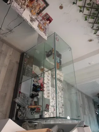 Mostrador de cristal