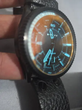 Reloj Diesel Negro y Naranja