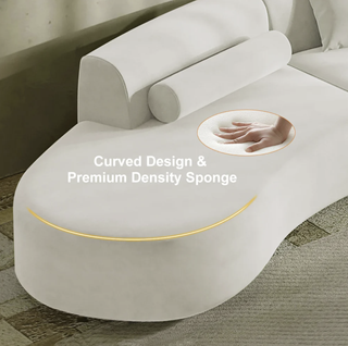 Sofá francés moderno blanco sin usar