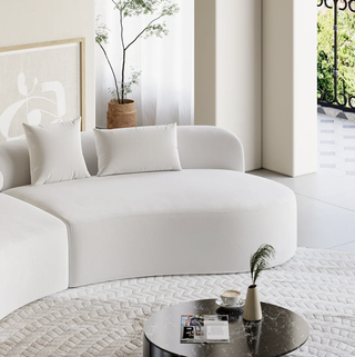 Sofá francés moderno blanco sin usar