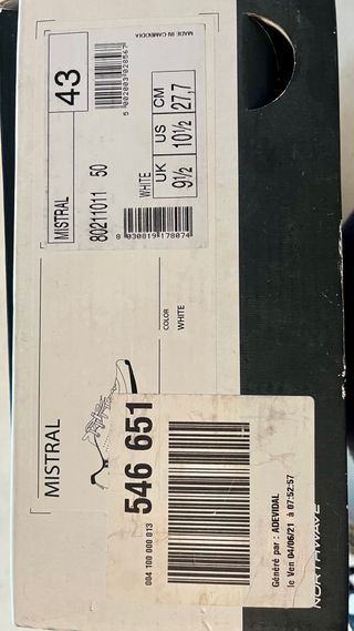 Northwave Mistral Zapatillas Carretera Talla 43