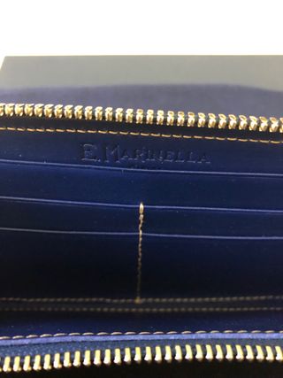 Portafoglio Marinella fantasia cerchi blu