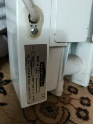 3 Radiadores eléctricos ecotermi 795w de 7 seccion