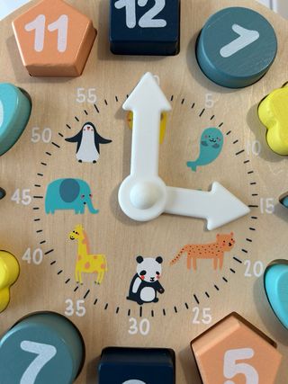 Reloj Puzzle Madera Montessori Verbaudet