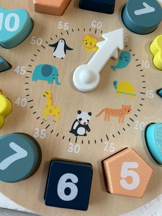 Reloj Puzzle Madera Montessori Verbaudet