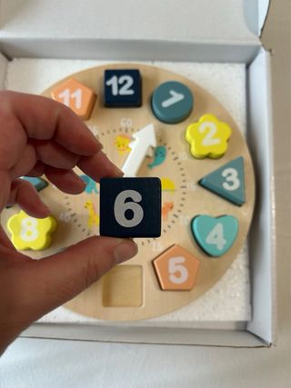 Reloj Puzzle Madera Montessori Verbaudet