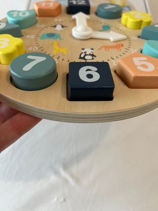 Reloj Puzzle Madera Montessori Verbaudet