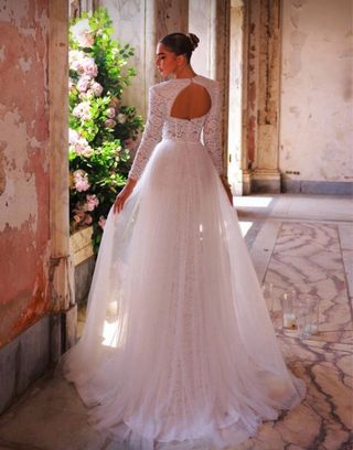 Vestido de Novia Encaje Blanco