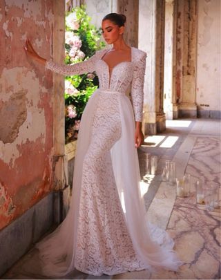 Vestido de Novia Encaje Blanco