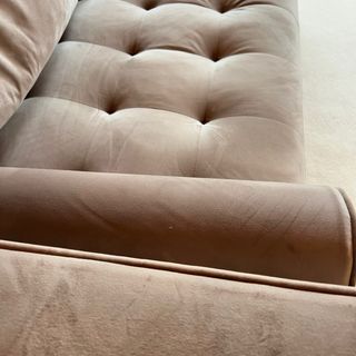 Sofá 2 plazas Kave Home beige terciopelo