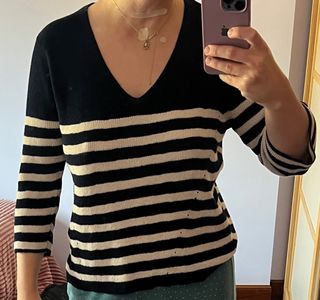 Jersey Mango Rayas Talla M