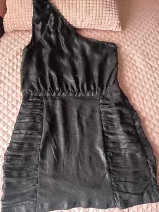 Vestido fiesta Mango negro