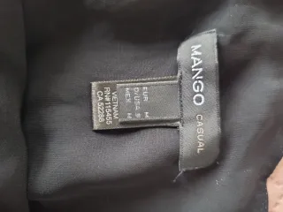 Vestido fiesta Mango negro