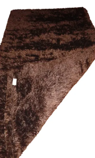 2 Alfombras Marrón 60x110 Pelo Corto