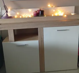 Mueble salón modular, aparador y mesa de centro.