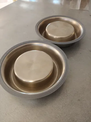 Set 2 ciotole acciaio inox