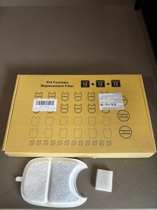 Filtros y esponjas para fuente de mascotas