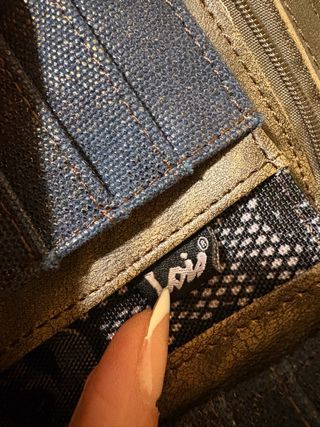 Cartera Lois Trimateria Azul/Marrón