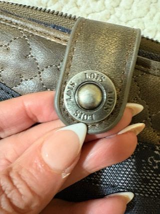 Cartera Lois Trimateria Azul/Marrón