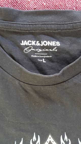 Camiseta Jack & Jones Negra Talla L