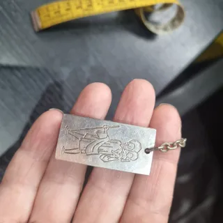 Lote religioso vintage – rosario, medallón Lourdes