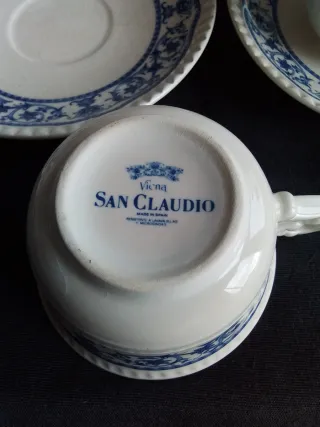 Juego 12 Tazas y Platos San Claudio