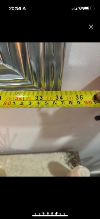 Espejo decorativo plateado