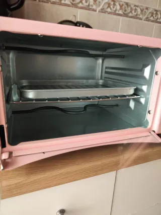 Horno Eléctrico Rosa 12L