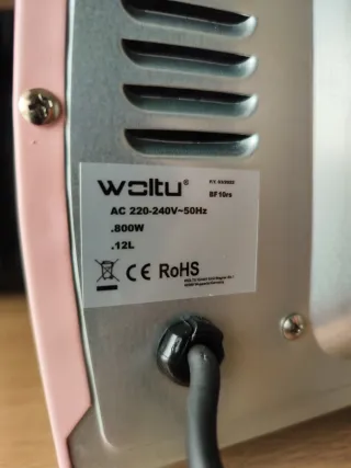 Horno Eléctrico Rosa 12L