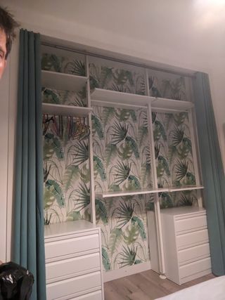 Estantería modular madera y metal