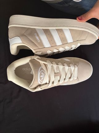 Adidas Campus Beige/Blanco Sin Estrenar