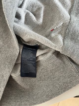 Felpa Tommy Hilfiger Grigia Zip Taglia L