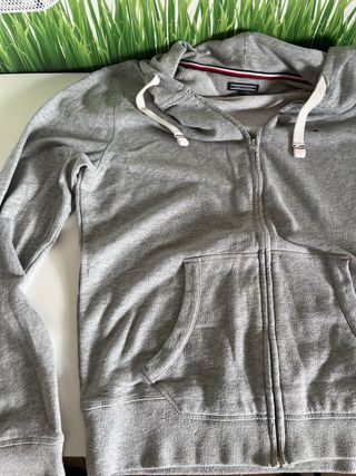 Felpa Tommy Hilfiger Grigia Zip Taglia L