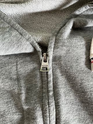 Felpa Tommy Hilfiger Grigia Zip Taglia L