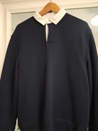 Sudadera Polo Zara Talla M Azul