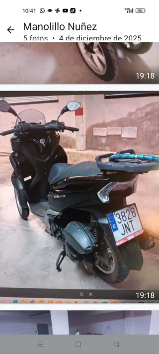 Moto Yamaha Negra