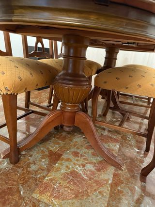 Mesa de comedor extensible madera