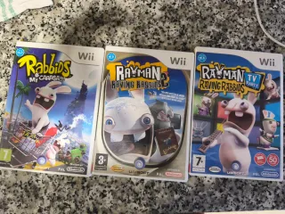 3 Juegos Wii: Rabbids
